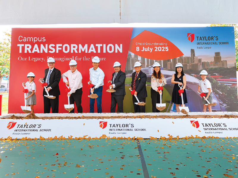 The groundbreaking officially taking place, marking the commencement of the project, symbolising a significant milestone for the TISKL community