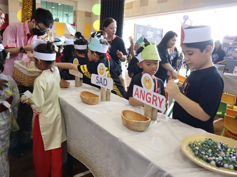 Primary School students learning about feelings during International Day